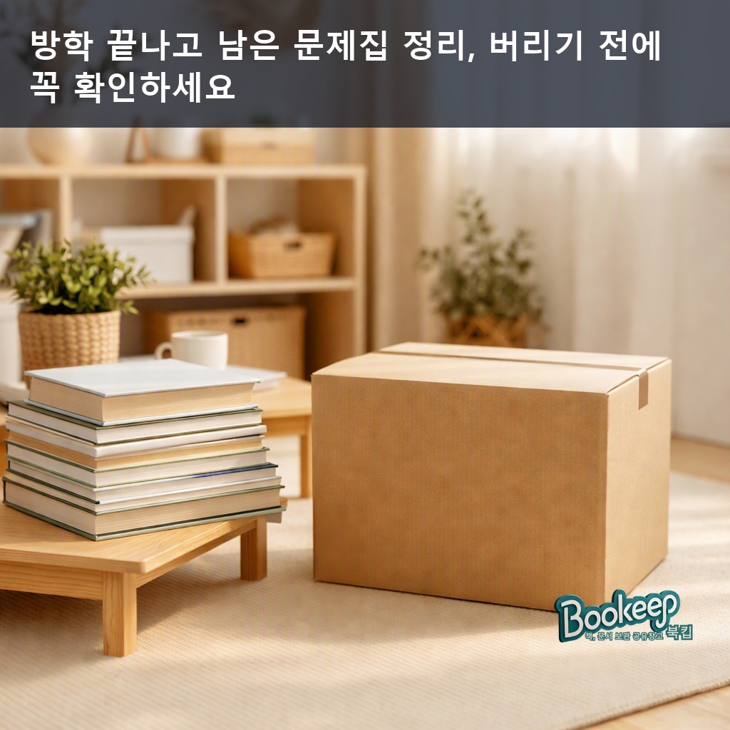 방학 끝나고 남은 문제집 정리, 버리기 전에 꼭 확인하세요