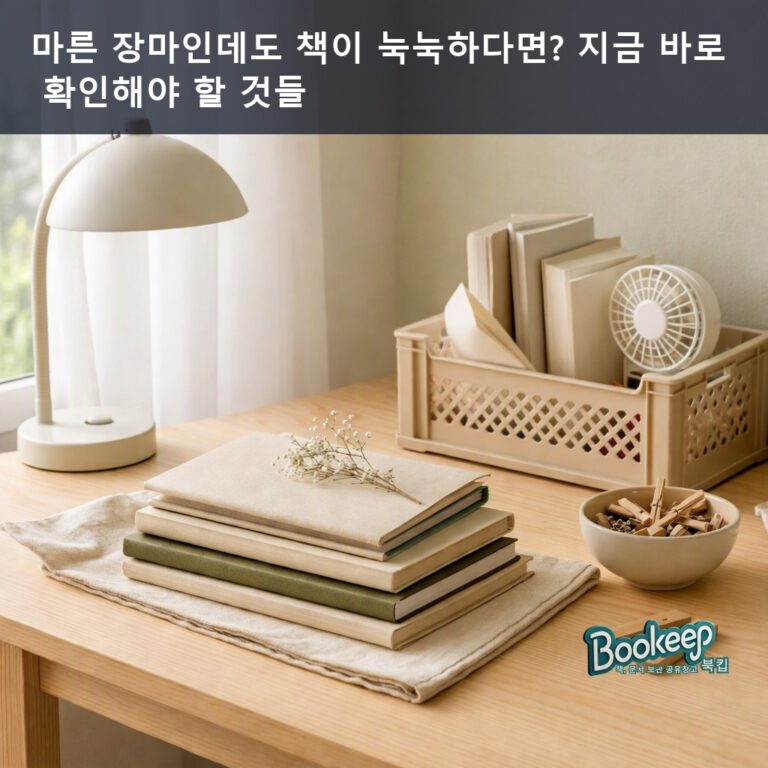 마른 장마인데도 책이 눅눅하다면? 지금 바로 확인해야 할 것들