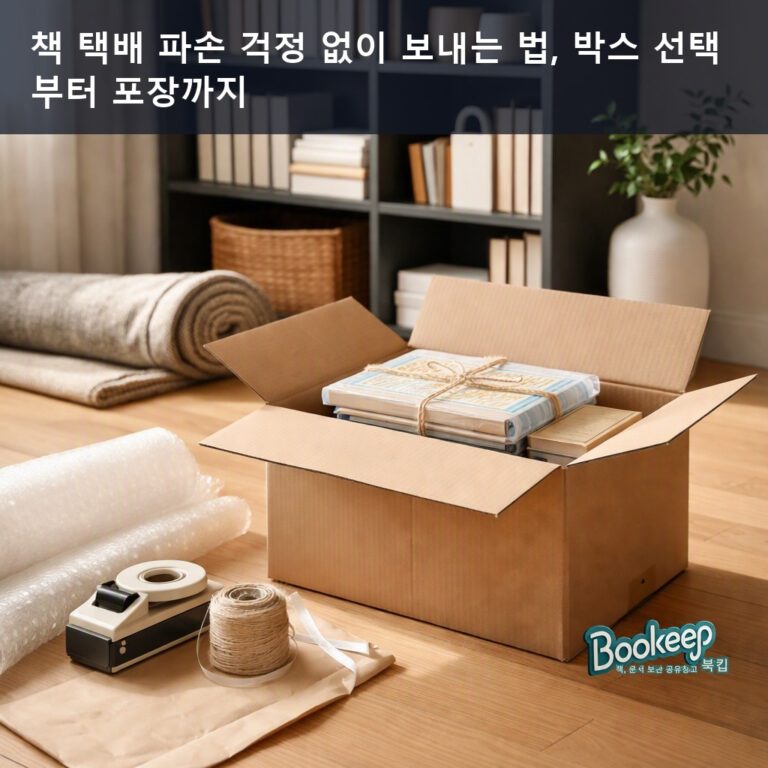 책 택배 파손 걱정 없이 보내는 법, 박스 선택부터 포장까지