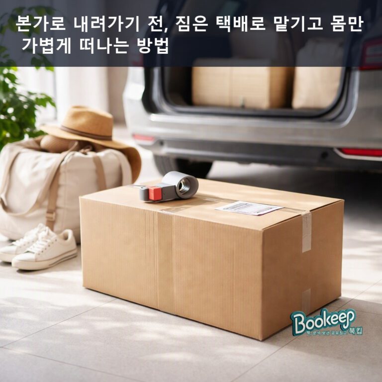 본가로 내려가기 전, 짐은 택배로 맡기고 몸만 가볍게 떠나는 방법