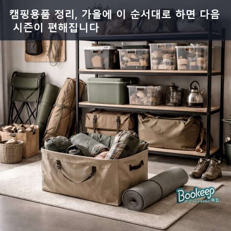 캠핑용품 정리, 가을에 이 순서대로 하면 다음 시즌이 편해집니다