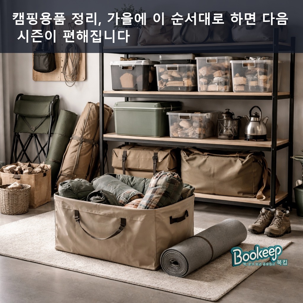 캠핑용품 정리, 가을에 이 순서대로 하면 다음 시즌이 편해집니다