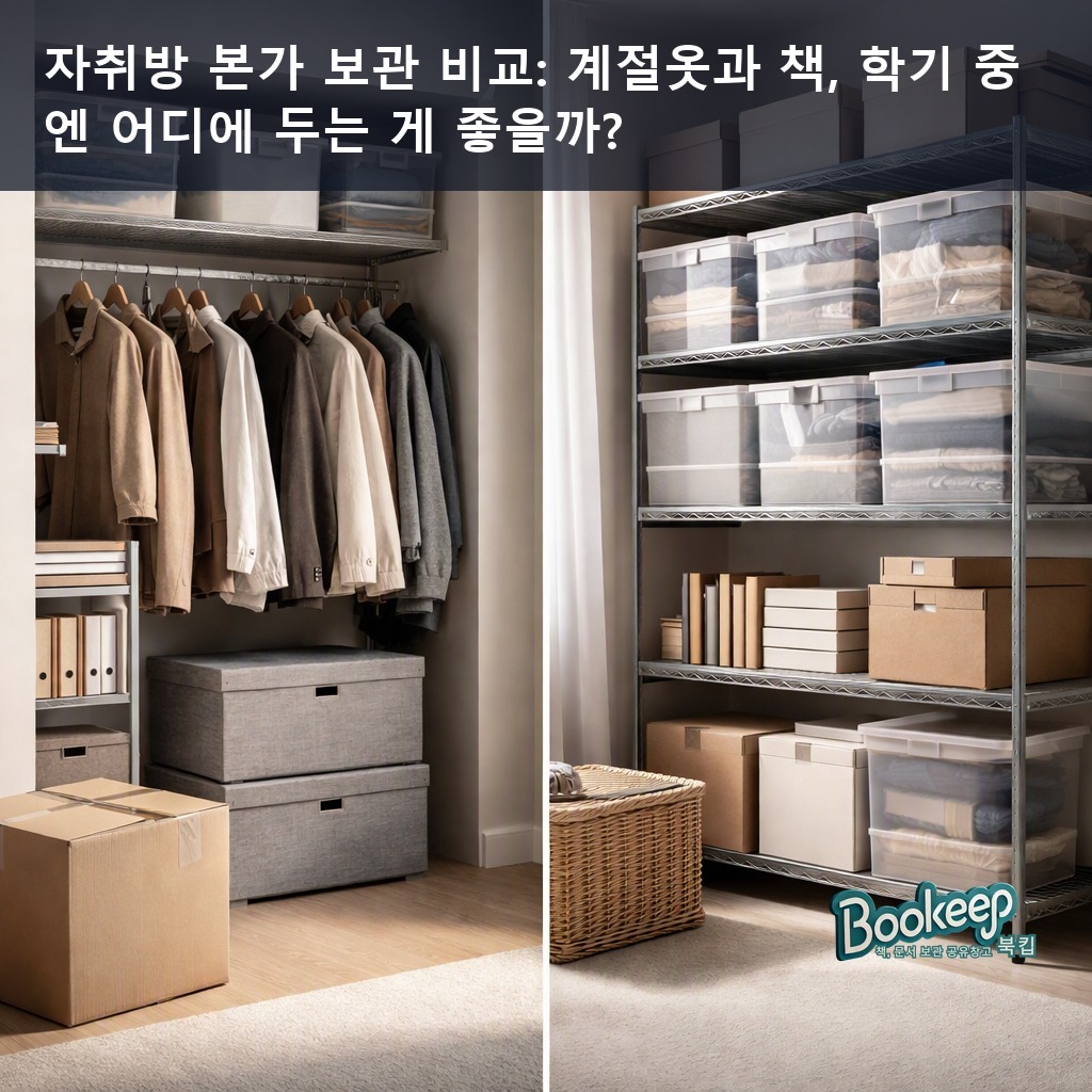 자취방 본가 보관 비교: 계절옷과 책, 학기 중엔 어디에 두는 게 좋을까?