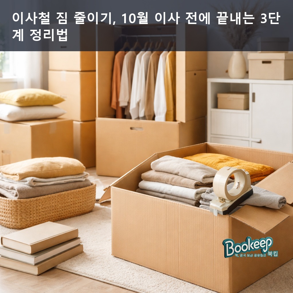 이사철 짐 줄이기, 10월 이사 전에 끝내는 3단계 정리법