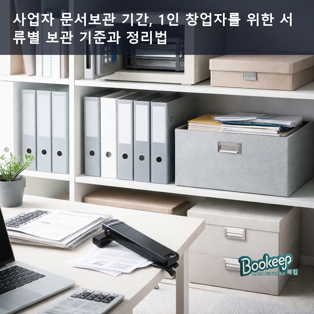 사업자 문서보관 기간, 1인 창업자를 위한 서류별 보관 기준과 정리법