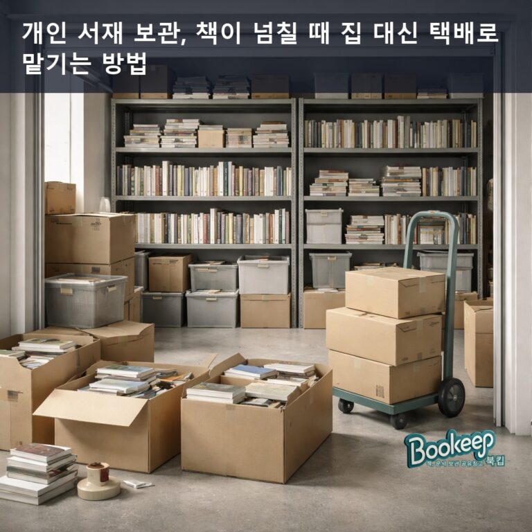 개인 서재 보관, 책이 넘칠 때 집 대신 택배로 맡기는 방법
